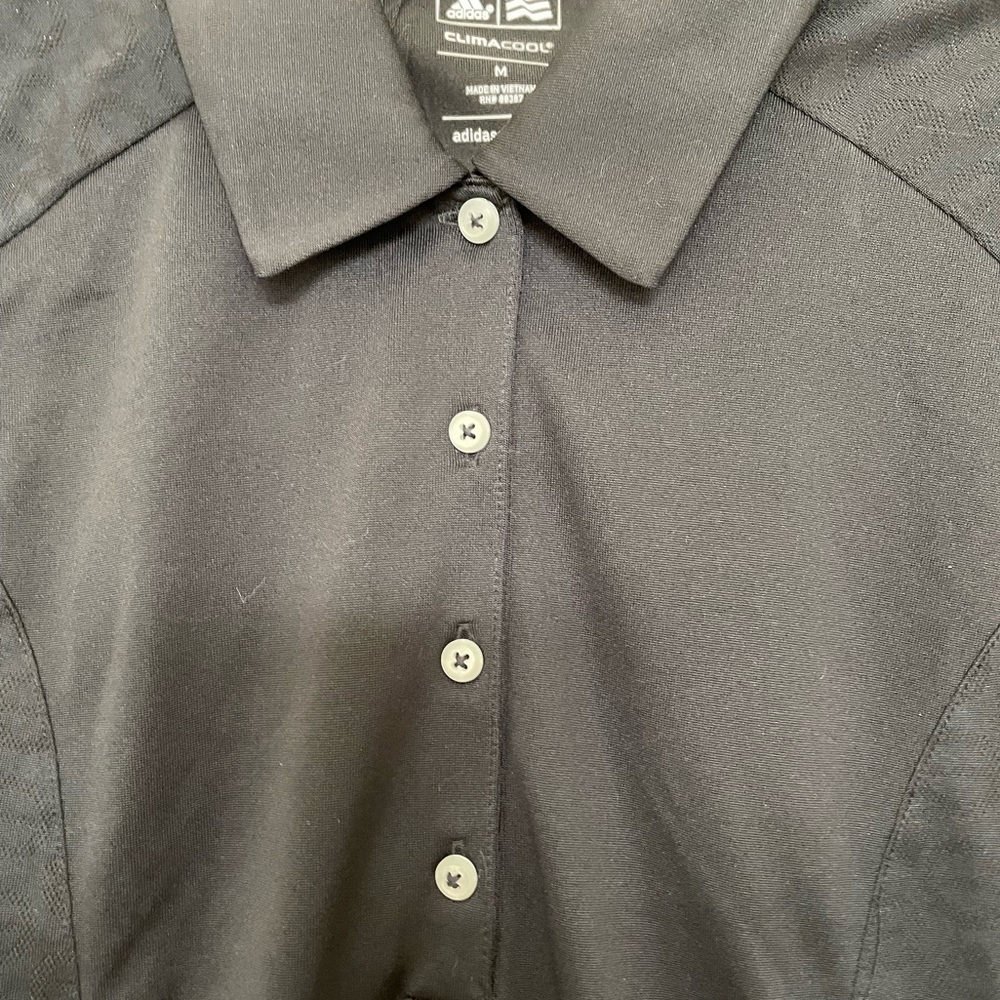 Adidas ClimaCool polo golf shirt size Medium- black NWT 🎉Host Pick x2🎉 - Picture 3 of 7